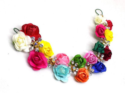 

BOXO Artificial Hair Gajra, Bridal Hair Accessories For Wedding For Women And Girls Use, Multicolor Bun(Multicolor)