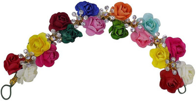 

AASA Hair Gajra Flowers Artificial, South Indian Pearls Design Hair Gajra, Bridal Accessories Gajra Hair Band(Multicolor)