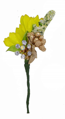 

Prime Flower Hair Pins For Girls, Juda Accessories (Set Of 5) 20 Grams, Yellow, Pack Of 1 Back Pin(Yellow)