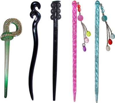 

empathy Combo of Multi Color Juda Sticks Bun Stick(Multicolor)
