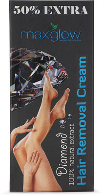 

MAXGLOW DIAMOND HAIR REMOVAL CREAM - PACK OF 2 - 60 GM EACH Cream(120 g, Set of 2)