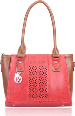 

BELIZZA Shoulder Bag(Red, Tan)