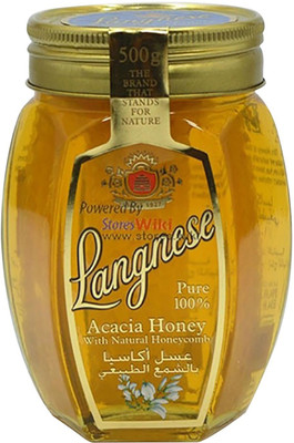 Langnese Acacia Honey with Natural Honeycomb - 500g(500 g)