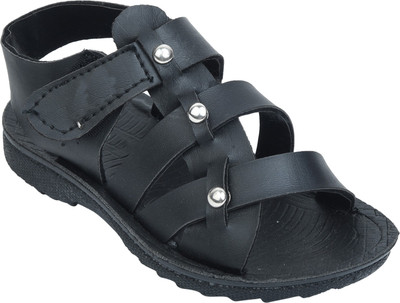 

BUNNIES Boys & Girls Velcro Sports Sandals(Black