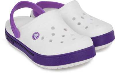 

Crocs Boys & Girls Slip-on Clogs(White, White/purple