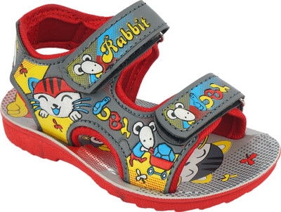 

BUNNIES Boys & Girls Velcro Sports Sandals(Red