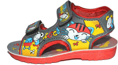 

BUNNIES Boys & Girls Velcro Sports Sandals(Red