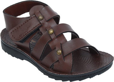 

BUNNIES Boys & Girls Velcro Sports Sandals(Brown