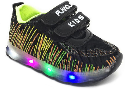 

TeeniTiny Boys Velcro Sneakers(Black