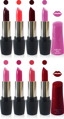 

Medin ultra hd elegant colors matte lipstick cosmetics makeup 007 serires femina09 set of 8(multicolour 3)