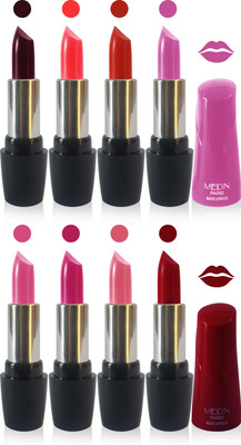 

Medin ultra hd elegant colors matte lipstick cosmetics makeup 007 serires femina09 set of 8(multicolour 2)