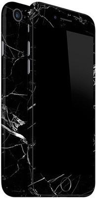 Orgic India Apple iPhone 8 Mobile Skin(Black Marble)
