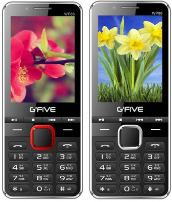 

Gfive WP86 Combo of Two Mobiles(Red, Champagne)