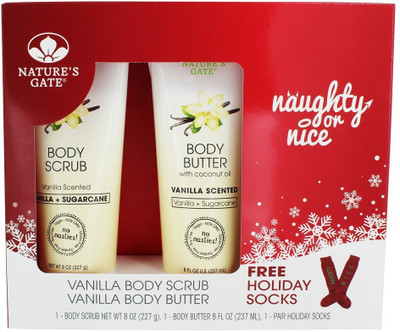 

Nature's Gate Naughty Or Nice Holiday Gift Set Body Scrub & Butter Vanilla(237 ml)