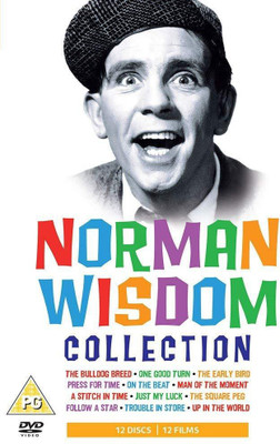 

Norman Wisdom Collection 12 DVD Box Set ( The Bulldog Breed / One Good Turn / The Early Bird / Press for Time / On the Beat / Man of the Moment / A Stitch in Time / Just My Luck / The Square Peg / Follow a Star / Trouble in Store / Up in the World )(regio