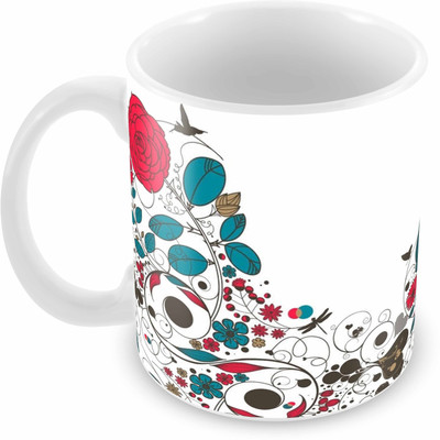 

Tuelip Printed Beautiful Art Designs Tea & Coffee Ceramic Mug(350 ml), Multicolor