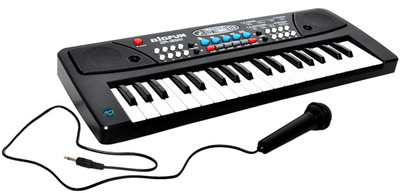 

TALKING GANESHA 37 Key Piano Keyboard Toy with DC Power Option, Recording and Mic (Multicolor)(Multicolor)