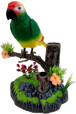 

SR Toys Heartful Singing and Flapping Bird Parrot cum Pen Holder Home Decor(Multicolor)