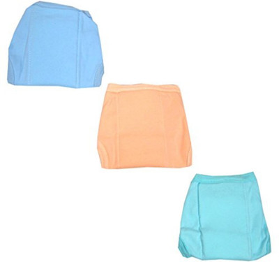 

Guru Kripa Baby Products ™ Presents New Born Baby Cotton Hosiery Padded Premium Quality U Shape Nappies, Nadi , Langot Washable Reusable Cotton Diaper Nappy Baby Cozy Wear Assorted Colored Size 0-5 Months to Pack of 3, Multicolor