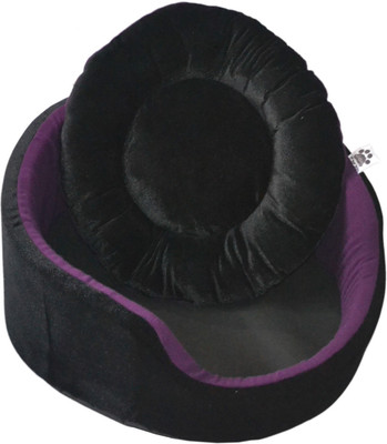 

Comfy MRDSBBLK-PRL-XXL XXL Pet Bed(German Fleece Fabric HQ Foam Filled Dual Side Reversible Dog/Cat Bed Black/Purple-XXL (30X30X9"))