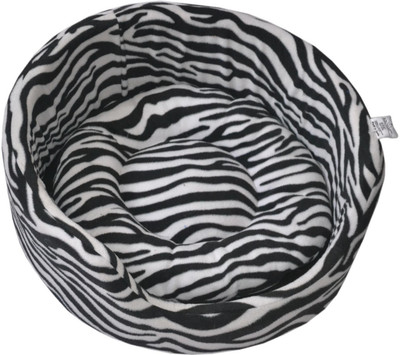 

Comfy MRDSBZeb-S S Pet Bed(German Fleece Fabric HQ Foam Filled Dual Side Reversible Dog/Cat Bed Zebra-S (22X22X9"))