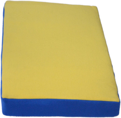 

Comfy MFFDBYel-Blu-XL XL Pet Bed(German Fleece Fabric HQ Foam Filled Easy Removable Cover With Zip Dog/Cat Bed Yellow/Blue-XL (24X34X4))