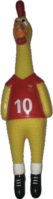 

Goofy Tails Yellow Sporty Duck Squeaky Dog Toy Rubber Squeaky Toy For Dog