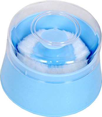 

Guru Kripa Baby Products Unbreakable Opaque New Born Baby Soft Gentle Touch Face Body Talcum Powder Easy To Refill Puff Cosmetic Storage Spong Container Villus Total Hygiene Cylindrical Powder Containe (BLUE)(Blue)