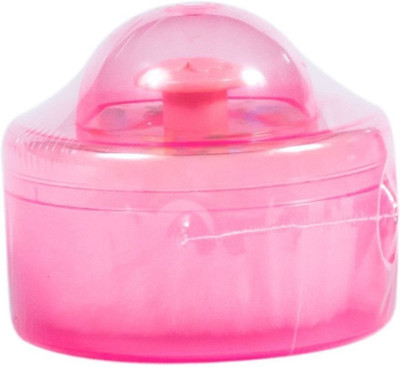 

Guru Kripa Baby Products ™ Unbreakable Opaque New Born Baby Soft Gentle Touch Face Body Talcum Powder Puff Cosmetic Storage Spong Container Villus Total Hygiene Cylindrical Powder Container (Pink)(Pink)