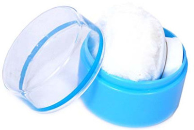 

Guru Kripa Baby Products  Unbreakable Total Hygiene Cylindrical Powder Container And Soft Touch For Baby Premium Talcum Powder Storage Puff Spong Villus Box Case With Premium Puff Sponge After Bath Powder Puff Kit Container Easy To Refill Powder In Puf