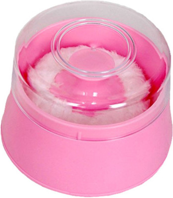 

Guru Kripa Baby Products Unbreakable Opaque New Born Baby Soft Gentle Touch Face Body Talcum Powder Easy To Refill Puff Cosmetic Storage Spong Container Villus Total Hygiene Cylindrical Powder Container (PINK)(Pink)