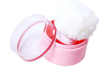 

Guru Kripa Baby Products ™ Unbreakable Total Hygiene Cylindrical Powder Container And Soft Touch For Baby Premium Talcum Powder Storage Puff Spong Villus Box Case With Premium Puff Sponge After Bath Powder Puff Kit Container Easy To Refill Powder In Puff 