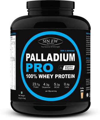 

Sinew Nutrition Palladium Pro Whey Protein with Digestive Enzymes, 2kg (Coffee Flavour) Whey Protein(2 kg, Coffee)