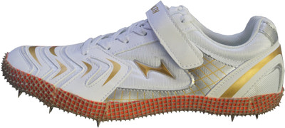 

HEALTH Athletic Half Spike Running Shoes For Men(Gold, Grey