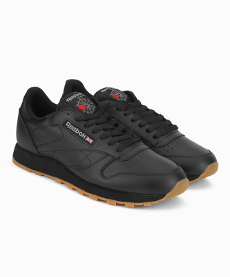 

REEBOK CLASSICS CL LTHR Running Shoes For Men(Black, Black/gum