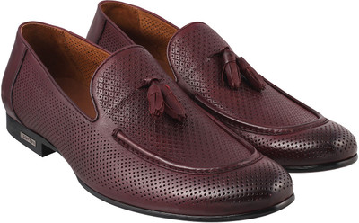 j.Fontini Premium Slip On For Men(Maroon, 44;maroon