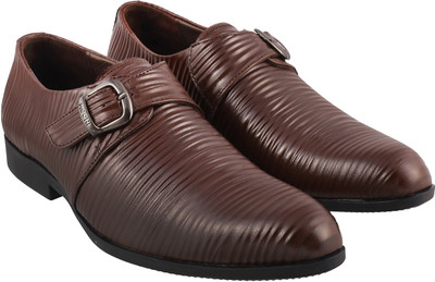 

Mochi Trendy Monk Strap For Men(Brown, 12;brown