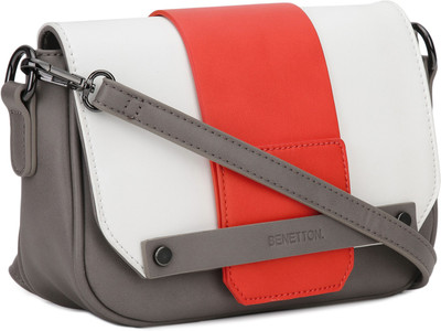 

United Colors of Benetton Women Casual Multicolor PU Sling Bag