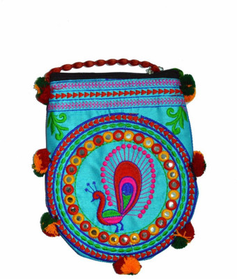 

Arena Fashion & Décor Women Casual Blue Cotton Sling Bag