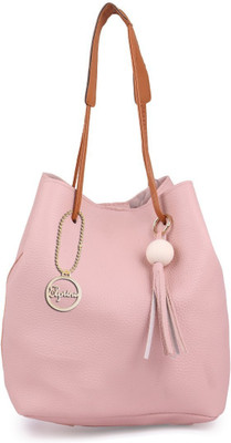

Elprine Women Casual Pink PU Shoulder Bag