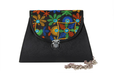 

Lovemate Women Formal Black Canvas Sling Bag