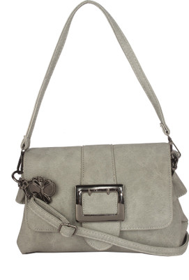 

Butterflies Women Casual Grey PU Sling Bag
