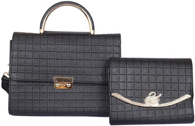 

Elprine Women Casual Black Leatherette Sling Bag