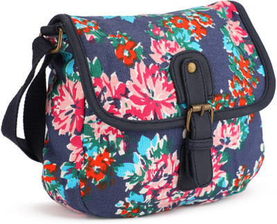 

People Women Casual Multicolor Canvas Sling Bag
