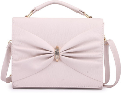 

Elprine Women Casual White Leatherette Sling Bag