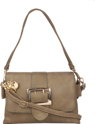 

Butterflies Women Casual Khaki PU Sling Bag
