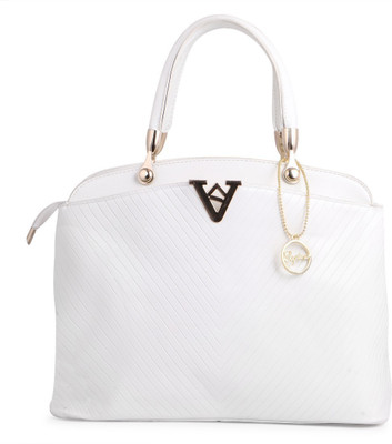 

Elprine Women Casual White Leatherette Hand-held Bag