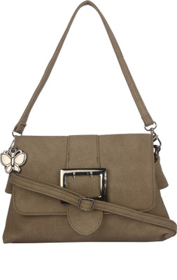 

Butterflies Women Casual Brown PU Sling Bag