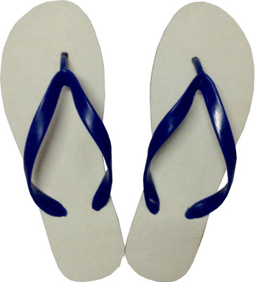

3C Non-Skid Poly-Urethane flip flops and bathroom slippers Traditional Flip Flops, White