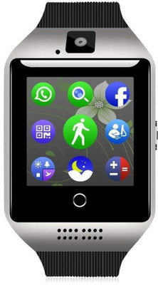 

AVAN Q18 Bluetooth Black Smartwatch(Black Strap Free Size)